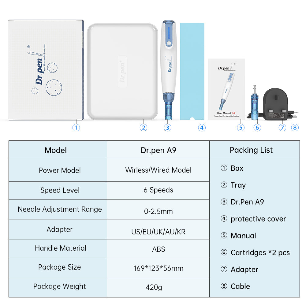 Dr. Pen  A9  Ultima wireless Microneedling  DermaPen